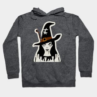 Spooky Witch Halloween Design Hoodie